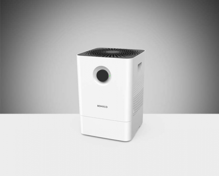 Мойка воздуха BONECO W200 сочетает простоту в управлении и обслуживании с инновационной системой очистки воздуха. 