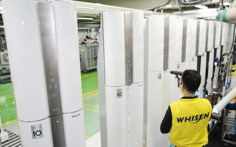 Завод в Корее, где делают стиральные машины, холодильники  LG и LG SIGNATURE