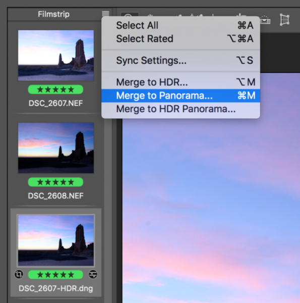 Сборка HDR-панорамы в Adobe Camera RAW