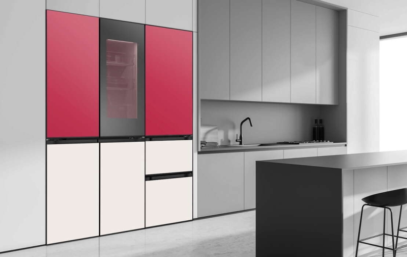 Холодильник LG с функцией MoodUP привносит яркие цвета в стиль кухни